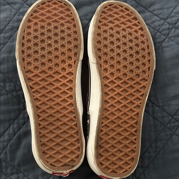 Vans Floral Slip-On Sneakers - Brown and Pink - Picture 2 of 4